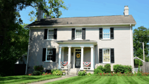 Historic 2-story home with porch and columns