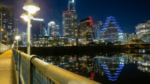 Downtown Austin, view from 1st Street bridge