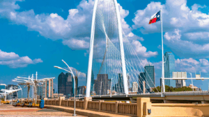 Margaret Hunt Hill Bridge in Dallas, Texas